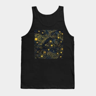 Starry Night Inspired: Vincent Van Gogh Masterpiece Pattern Tank Top